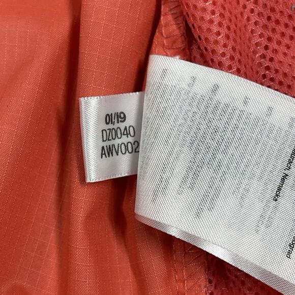 adidas Jacket Womens XS Salmon Pink Hooded Ripstop Windbreaker W.N.D Running - Picture 7 of 12